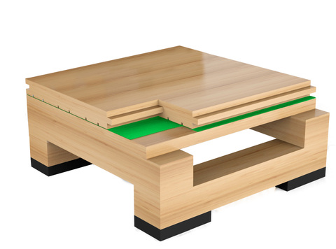 体育运动木地板铺装系统