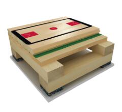 京体木业体育运动木地板各结构材质规格