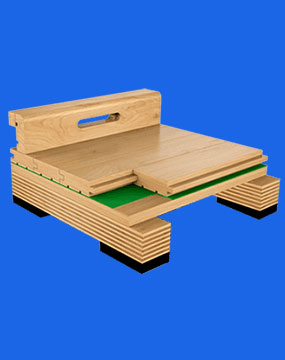 体育木地板安装大多选用的悬浮式安装