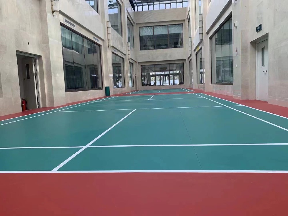 水晶砂PVC弹性运动地板的特点